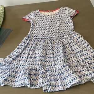 Joules blue starfish cotton dress size 9-10